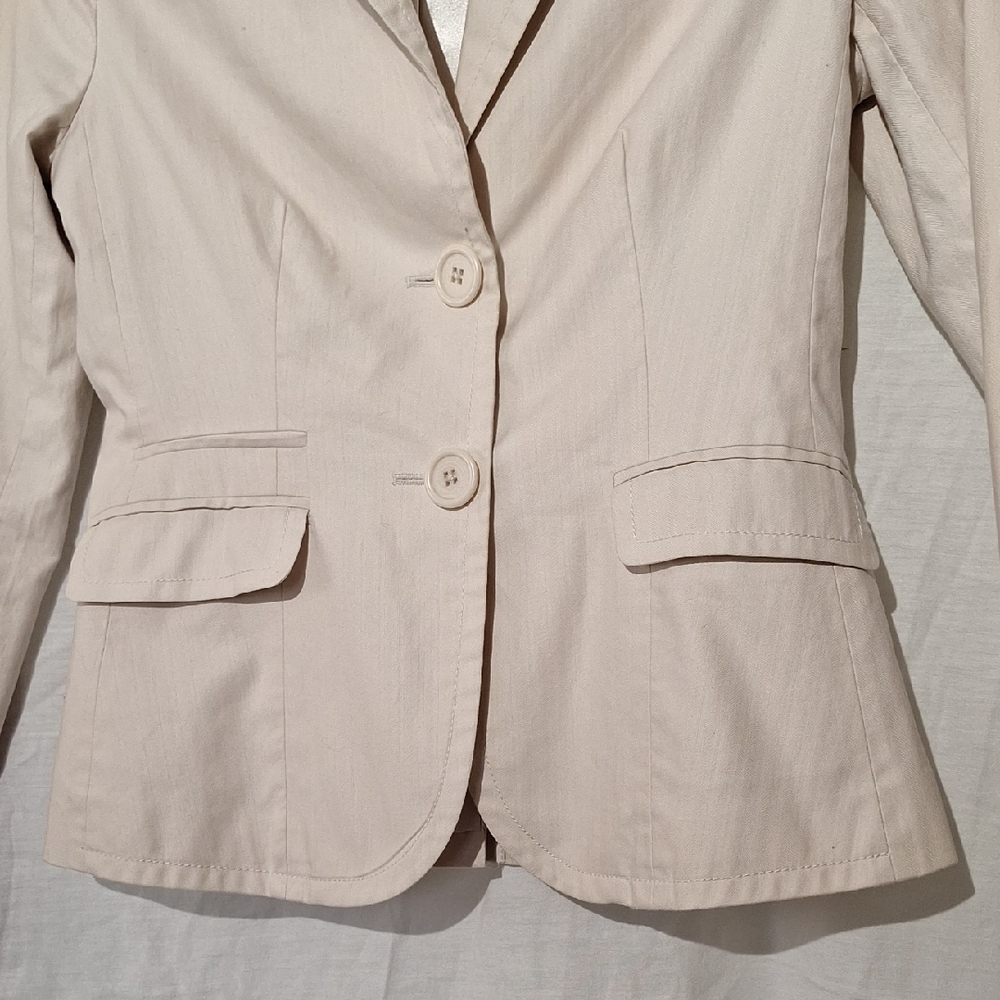 3/$20-GAP Beige Cotton Blazer, Sz 4, NWOT - Picture 4 of 15